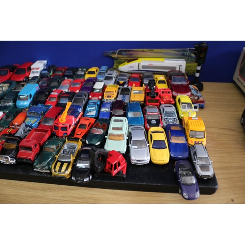 99 - Large Bundle of Die Cast Pre Loved and Played with Vehicles including Hot Wheels and Matchbox