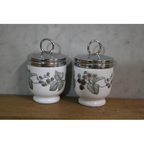 113 - 2 x Royal Worcester Egg Coddlers