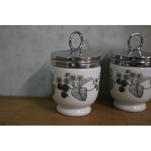 113 - 2 x Royal Worcester Egg Coddlers