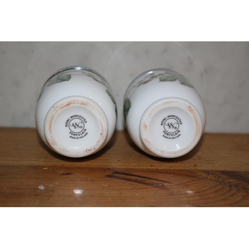 113 - 2 x Royal Worcester Egg Coddlers