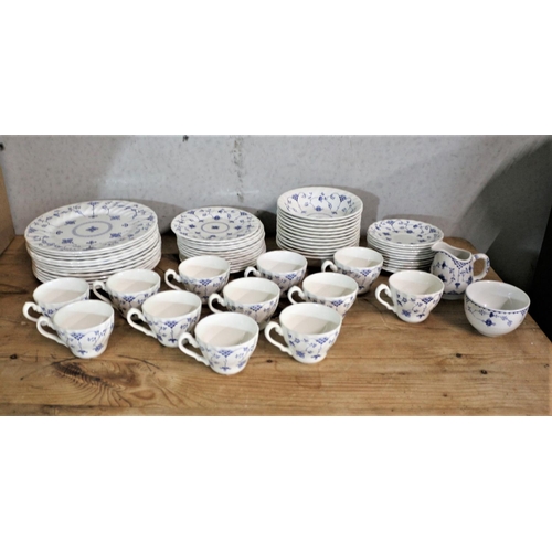 120 - Nice Large 12 Setting Myott Fantasia Dinner Set plus 2 Masons Items