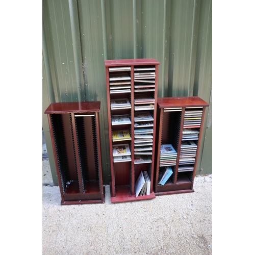 126 - 3 x CD Shelving Units with Various CD's