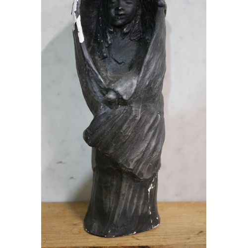 145 - Heavy Figurine - Possibly Mary - 22cm Tall