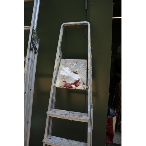 148 - 2 x Aluminium Step Ladders