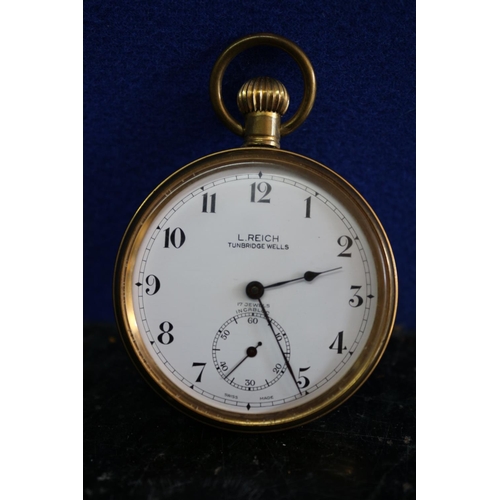 289 - L Reich Pocket Watch - working