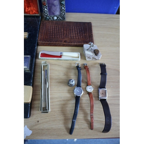 295 - Mixed Lot including Watches and Thermometer plus Other Interesting Items