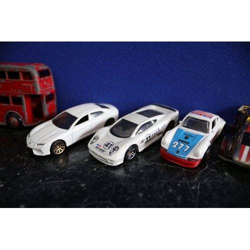 296 - mainly Hot Wheels with Lesney die Cast Fiat 1500 and Vintage Bus