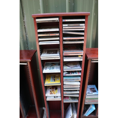 33 - 3 x CD Shelving Units with Various CD's