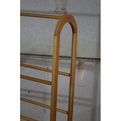 105 - Victorian Styled Pine Free Standing Towel Rack