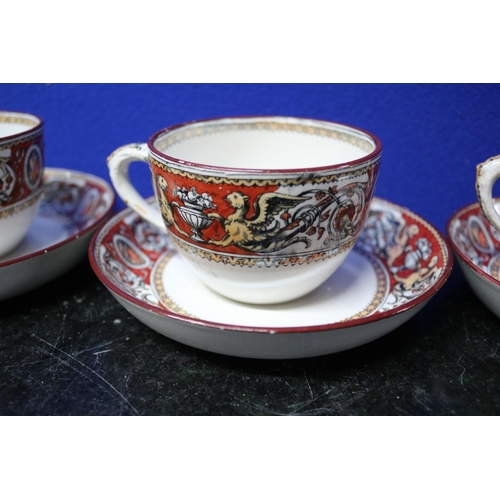 299 - Trio of Minton Cups & Saucers, some nibbles