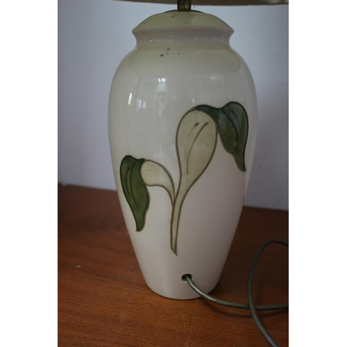 342 - Moorcroft Hibiscus Lamp - 59cm to Top of Shade