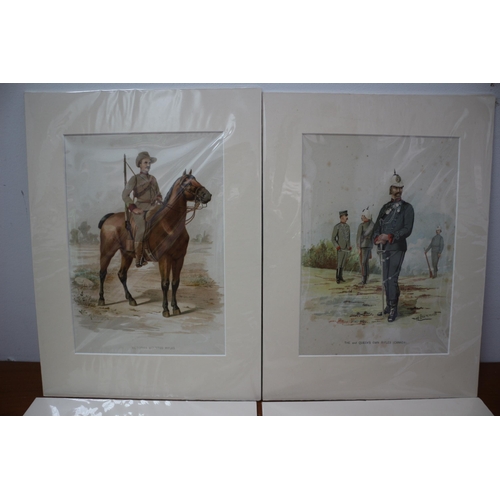 361 - 4 x Original H. Bunnett Military Prints - Circa 1890