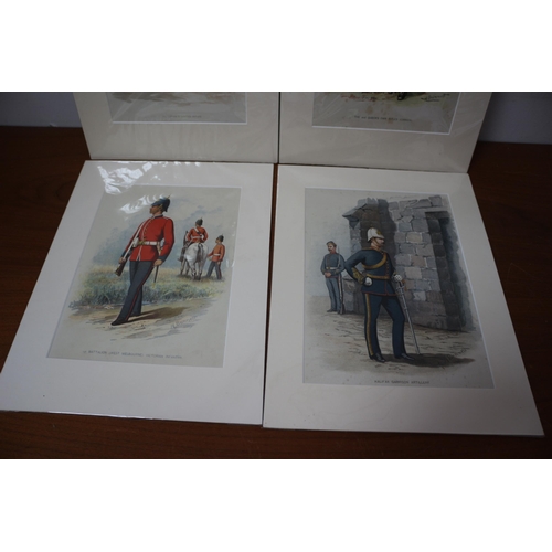 361 - 4 x Original H. Bunnett Military Prints - Circa 1890