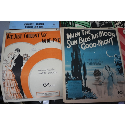 367 - A Collection of Vintage Music Scores / Sheets with Picture Covers