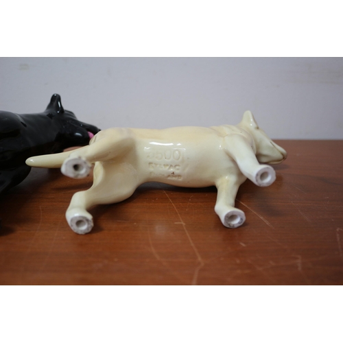 368 - 2 x Sylvac Labradors - 16cm & 12cm