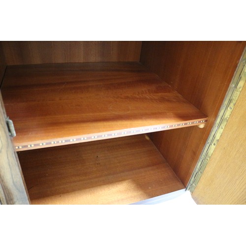 393 - 1920 - 1940's Sideboard with Large Storage and Cutlery Drawers and Display Top Shelf - Has a Key