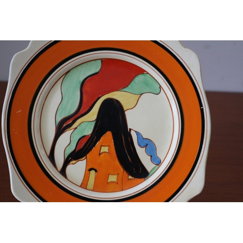 404 - Rare Clarice Cliff From Christies The Barry Jones Collection - Orange House - A Fantasque Bizarre Pl... 