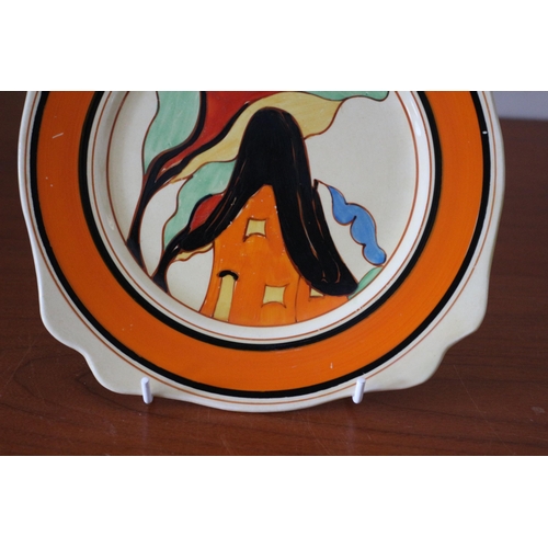 404 - Rare Clarice Cliff From Christies The Barry Jones Collection - Orange House - A Fantasque Bizarre Pl... 