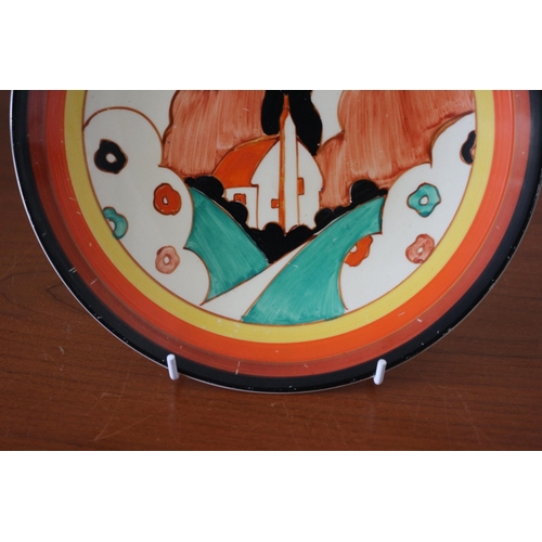 406 - Rare Clarice Cliff From Christies 'The Barry Jones Collection' - Farmhouse Wall - A Bizarre Plate - ... 