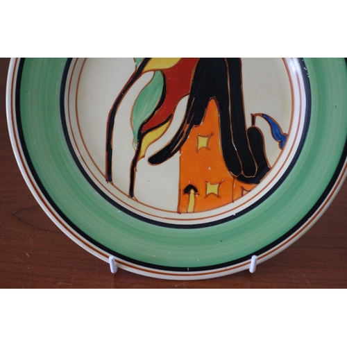 407 - Rare Clarice Cliff From Christies The Barry Jones Collection - Orange House with Green Border - A Fa... 