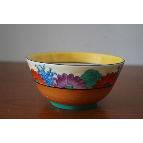 410 - Clarice Cliff Bowl from Christies 'The Barry Jones Collection' - Gay Day Bizarre - 14cm Dia x 7cm Ta... 