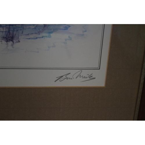 414 - Personally Signed by Angus Ogilvy and the Artist Print - Otter - Framed and Glazed