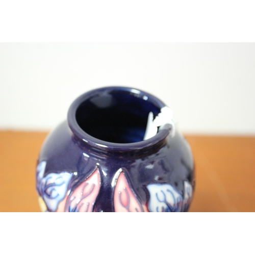 426 - Moorcroft 'Gentian' Design Vase - Limited Edition - 100/300 - 1st Quality - 21cm tall - Signed and D... 