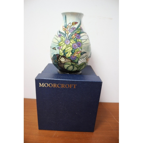 427 - Moorcroft 'Island' Design Vase - 20cm Tall - 1st Quality - Signed WM, 98 and Stamped MDS on Base - B... 