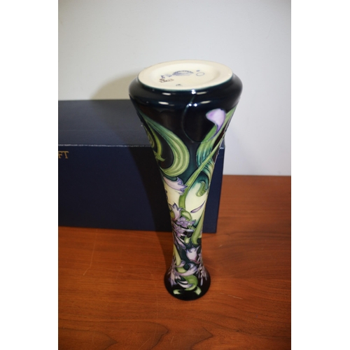 441 - Moorcroft Tall Vase by Emma Bossons, Boxed, 31cm Tall