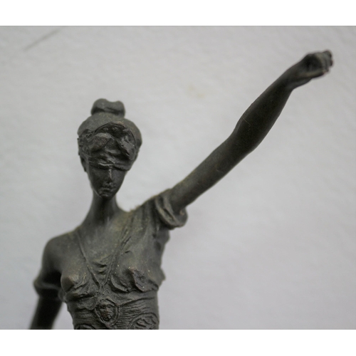 484 - Bronze - Blind Justice - 23.5cm Tall