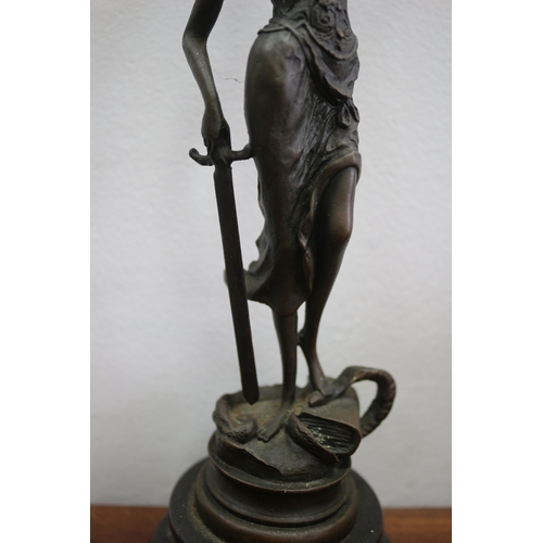 484 - Bronze - Blind Justice - 23.5cm Tall