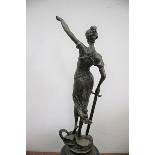 484 - Bronze - Blind Justice - 23.5cm Tall