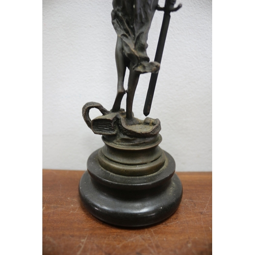 484 - Bronze - Blind Justice - 23.5cm Tall