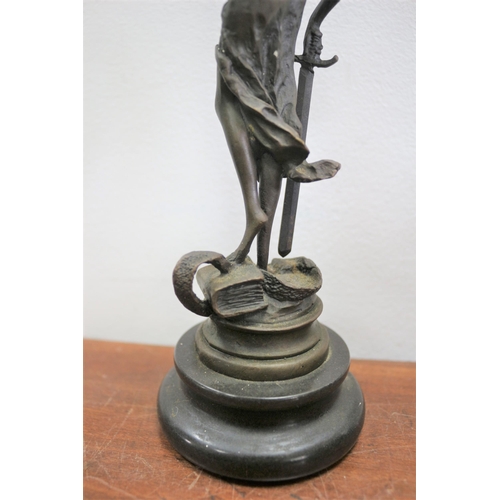 484 - Bronze - Blind Justice - 23.5cm Tall