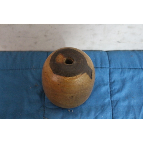 509 - Antique / Vintage Lignum Vitae (Guayacan), Bobbin, Used by Plumbers to Form Lead Pipe Work, Great Di... 