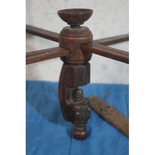 522 - Mid 19th Century Wool Winder with Separate Attachments