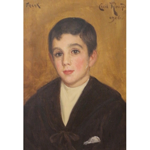 541 - Framed Oil on Canvas - Frank - by Cecil Round 1906