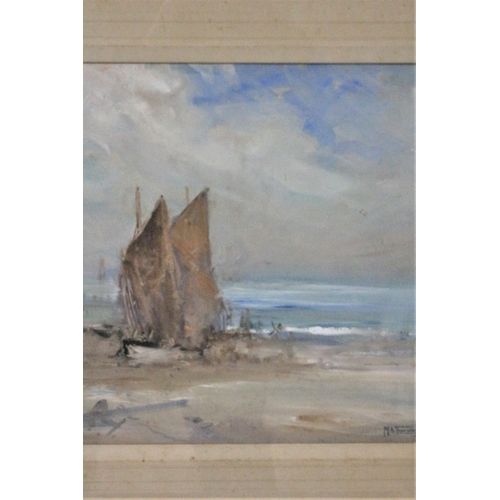 546 - Morgan Alfred Thornley. ABWS, NSA. (1897-1965) Framed and Glazed Watercolour of a Coastal Scene