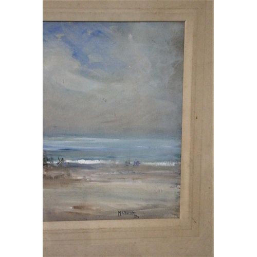 546 - Morgan Alfred Thornley. ABWS, NSA. (1897-1965) Framed and Glazed Watercolour of a Coastal Scene