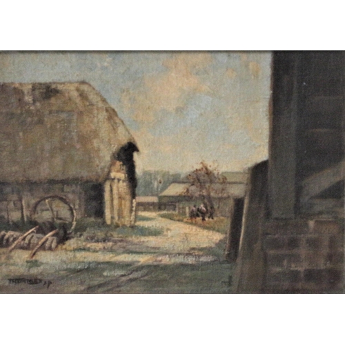 547 - Morgan Alfred Thornley. ABWS, NSA. (1897-1965) - The Old Barn 1939 Oil on Canvas Framed