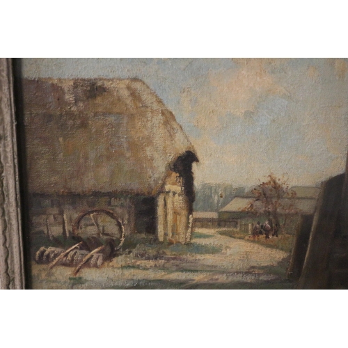 547 - Morgan Alfred Thornley. ABWS, NSA. (1897-1965) - The Old Barn 1939 Oil on Canvas Framed