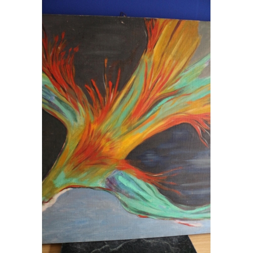 569 - Oil on Canvas Painting - The Fire Bird
100cm x 82cm