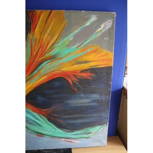 569 - Oil on Canvas Painting - The Fire Bird
100cm x 82cm