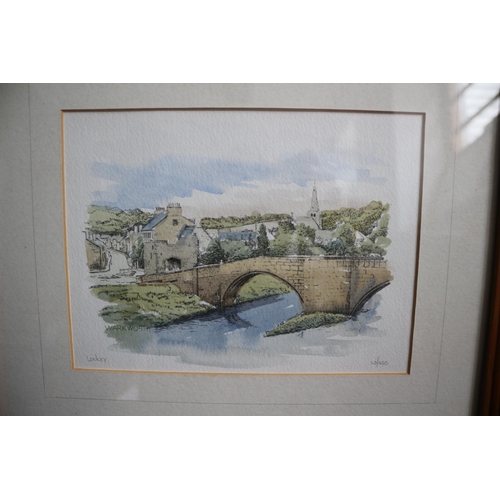 38 - Limited Edition 20/450, Signed Lockey of 
 Warkworth - 39 x 34cm