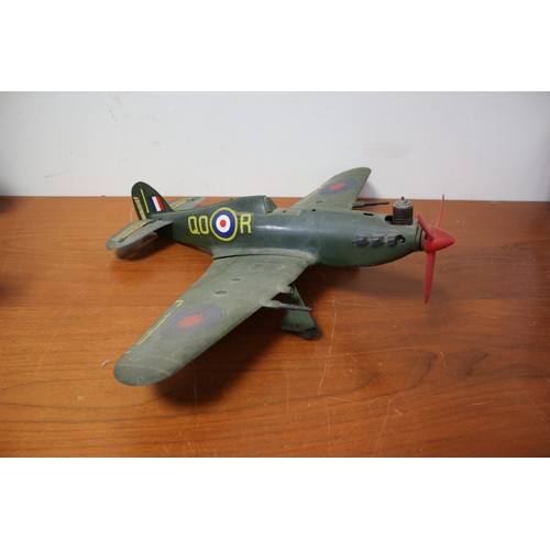 2 - Keil Kraft Control Line Model Hurricane with Engine - 49.5cm Wingspan