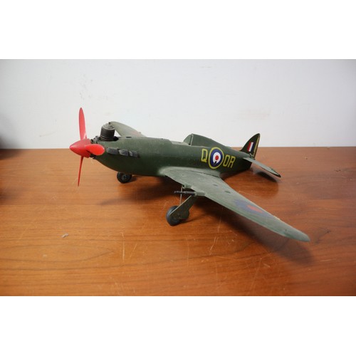 2 - Keil Kraft Control Line Model Hurricane with Engine - 49.5cm Wingspan