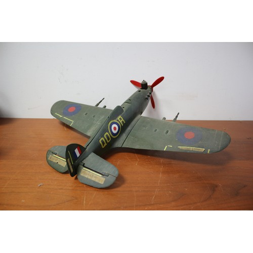 2 - Keil Kraft Control Line Model Hurricane with Engine - 49.5cm Wingspan