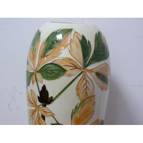 4 - Tall Moorcroft Vase, 31.5cm Tall - Signed in Green