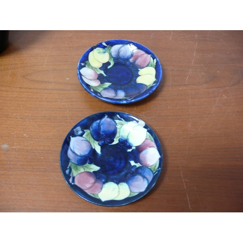 5 - 2 Moorcroft Dishes,  Minor Damage, 14cm Diameter