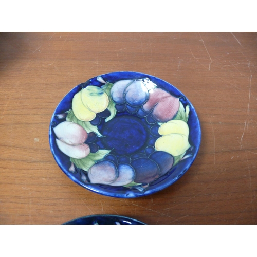 5 - 2 Moorcroft Dishes,  Minor Damage, 14cm Diameter